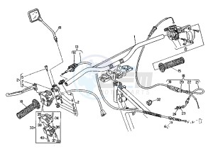 W8 125 drawing HANDLEBAR-DRIVE CONTROLS