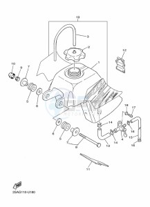 PW50 (2SAH) drawing FUEL TANK