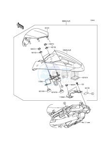 NINJA 250SL BX250AGF XX (EU ME A(FRICA) drawing Accessory(Single Seat Cover)