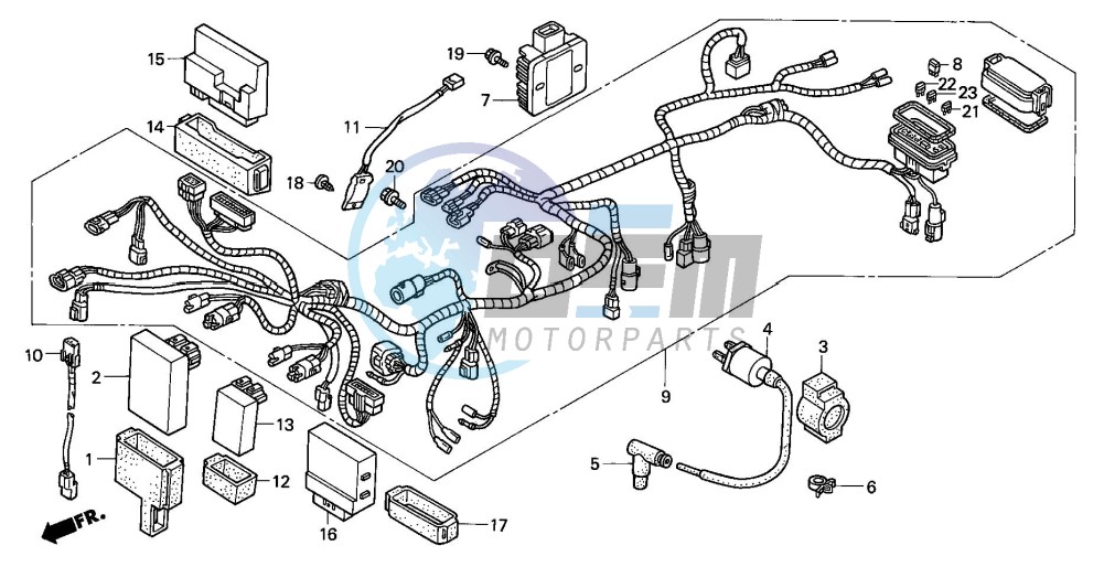 WIRE HARNESS (TRX450FE)