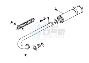 DXR QUAD - 200 cc drawing EXHAUST SYSTEM