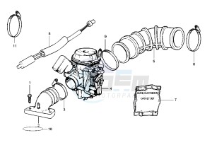 Zip 50 4T drawing Caburetor Assy