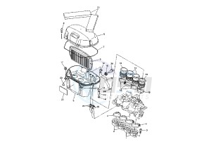 FZ6 600 drawing INTAKE