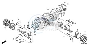 GL1800BF F6B Bagger - GL1800BF UK - (E) drawing CRANKSHAFT/ PI STON