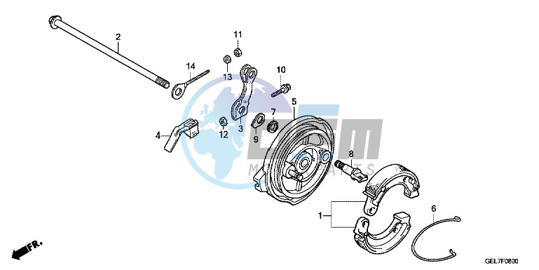 REAR BRAKE PANEL