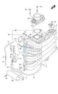 DF 200AP drawing Inlet Manifold/Throttle Body