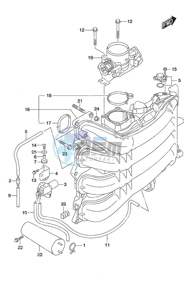 Inlet Manifold/Throttle Body