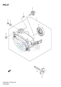 VZR1800 (E3) INTRUDER drawing HEADLAMP