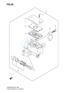 GSX650F (E2) Katana drawing FRONT MASTER CYLINDER