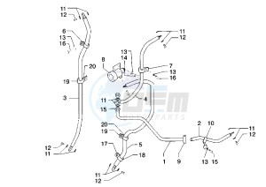 X9 250 drawing Brake hose