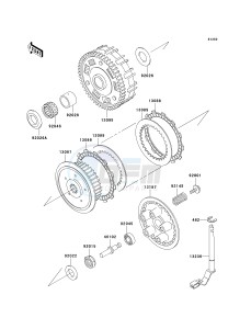 VN 800 G [VULCAN 800 DRIFTER] (E1-E5) [VULCAN 800 DRIFTER] drawing CLUTCH