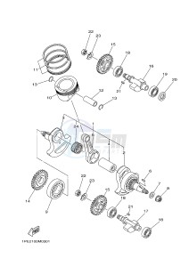 YFM700R YFM700RSE RAPTOR 700 SPECIAL EDITION (1VSE 1VSF) drawing CRANKSHAFT & PISTON