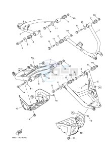 YXM700ES YXM70VPSG VIKING EPS SPECIAL EDITION (B42B) drawing REAR ARM