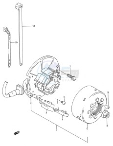 RM125 (E28) drawing MAGNETO