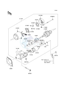 KAF 400 A [MULE 610 4X4] (A6F-AF) A7F drawing STARTER MOTOR