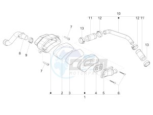 LX 50 2T D drawing Secondary air box