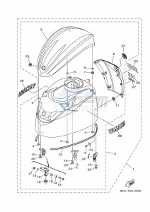 F300F drawing FAIRING-UPPER