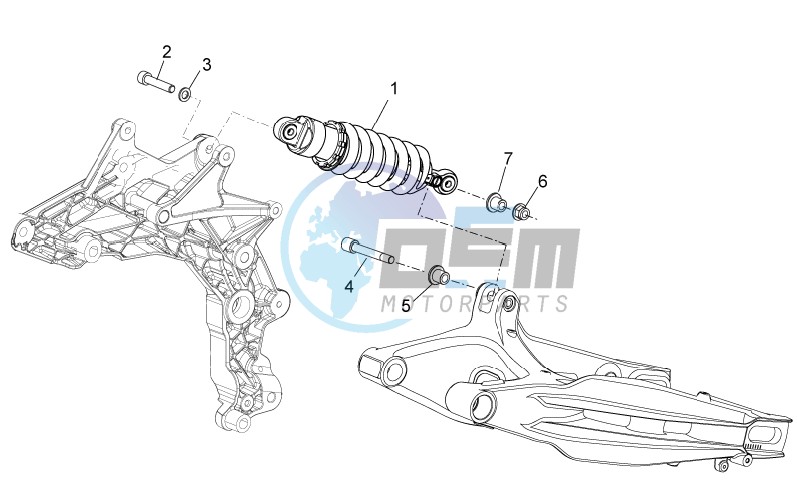 Rear shock absorber