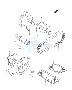 AN650 (E2) Burgman drawing OIL PUMP