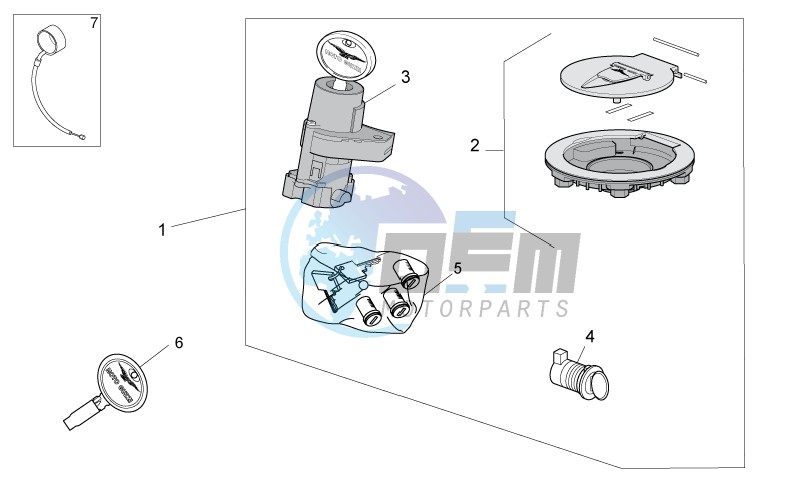 Lock hardware kit