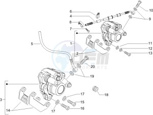 Runner 50 Pure Jet drawing Brakes hose  - Calipers