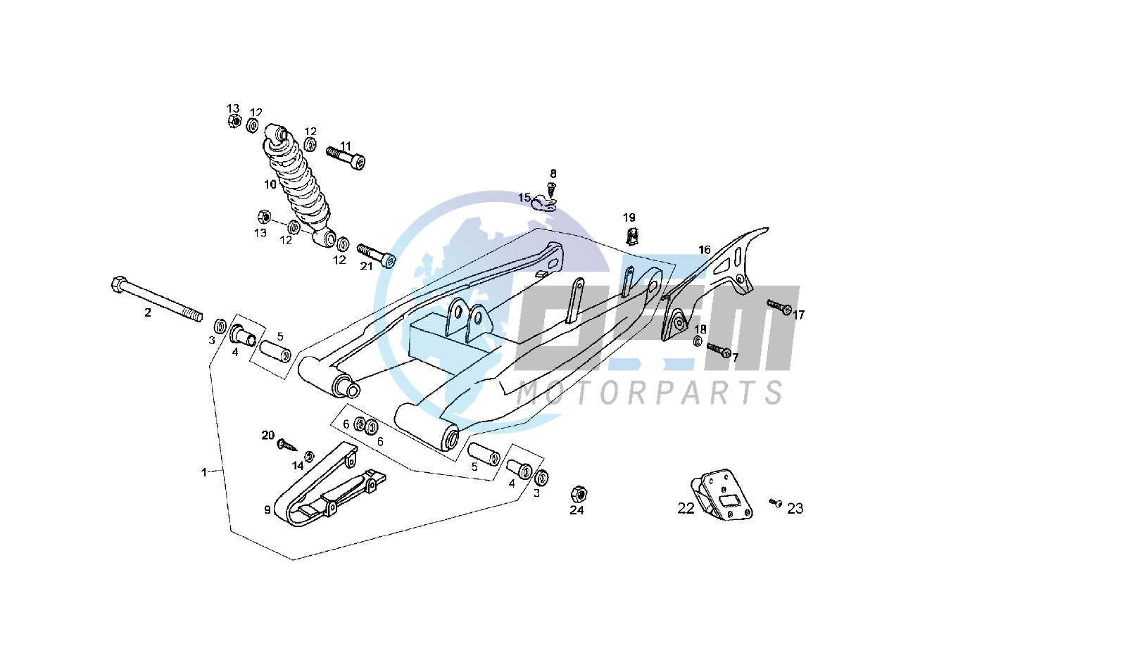 SWING ARM - SHOCK ABSORBER