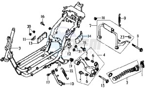 JOYRIDE 125 drawing FRAME