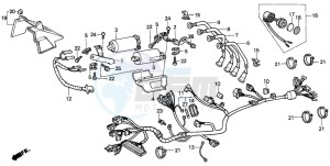 CBX750P2 drawing WIRE HARNESS