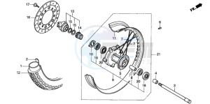 CMX250C REBEL drawing FRONT WHEEL