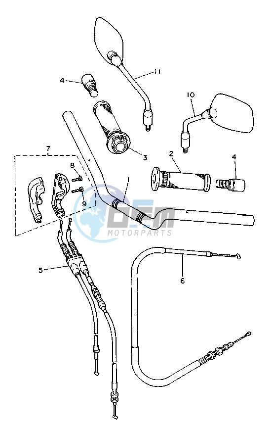 STEERING HANDLE -CABLE