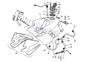 CANYON 500 drawing FUEL TANK