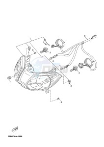 YP250RA EVOLIS 250 ABS (1YS8) drawing HEADLIGHT