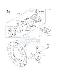 VN 1700 C [VULVAN 1700 NOMAD] (9FA) C9FA drawing REAR BRAKE