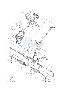 YXM700E YXM700PF VIKING (1XPH) drawing STEERING