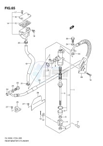 DL1000 (E24) V-Strom drawing REAR MASTER CYLINDER