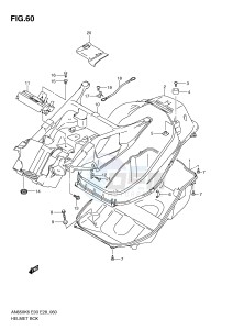 AN650 (E3-E28) Burgman drawing HELMET BOX