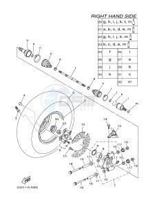 YFM700FWA YFM70GDHG GRIZZLY 700 (B305) drawing REAR WHEEL 2