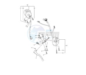 XJ6-F DIVERSION 600 drawing HANDLE SWITCH AND LEVER 5WW8