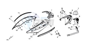 GTS 125 EFI drawing COWLING / TAIL LIGHT