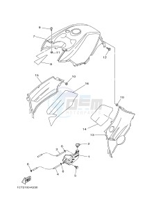 YFM450FWAD YFM45FGPB GRIZZLY 450 EPS (1CTC 1CTD 1CTE) drawing SIDE COVER