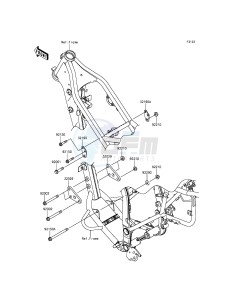 KLX250 KLX250SGF XX (EU ME A(FRICA) drawing Engine Mount