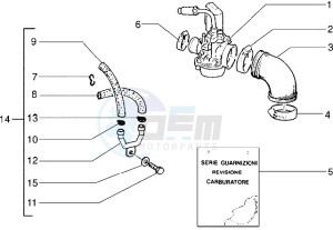 Zip 50 SP drawing Carburettor