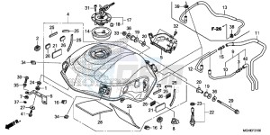 VFR1200XDLE CrossTourer ED drawing FUEL TANK