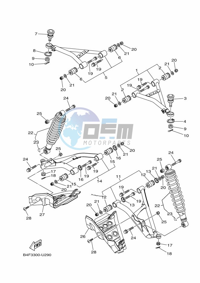 FRONT SUSPENSION & WHEEL