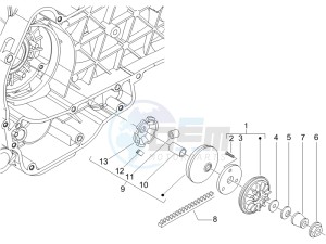 Runner 125 VX 4t e3 (UK) UK drawing Driving pulley