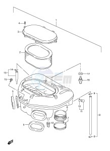 GSX-R600 (E2) drawing AIR CLEANER