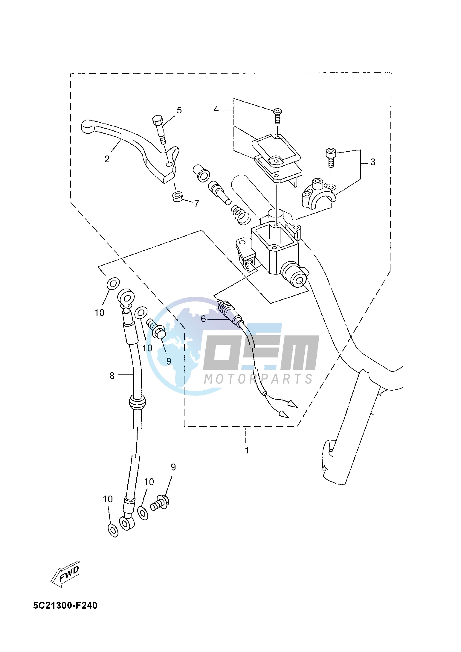 FRONT MASTER CYLINDER