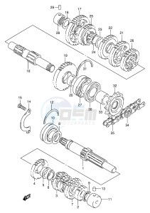 GSF250V (E24) Bandit drawing TRANSMISSION