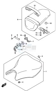 GSX-R125 drawing SEAT