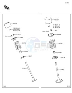 NINJA ZX-10R ZX1000SJFA XX (EU ME A(FRICA) drawing Valve(s)
